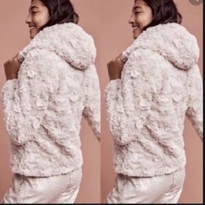 Faux Fur Hooded Jacket, Tiny Editions for Anthro